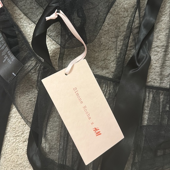Simone Rocha for H&M Black Tulle Apron Dress Size XS NWT - Picture 9 of 16